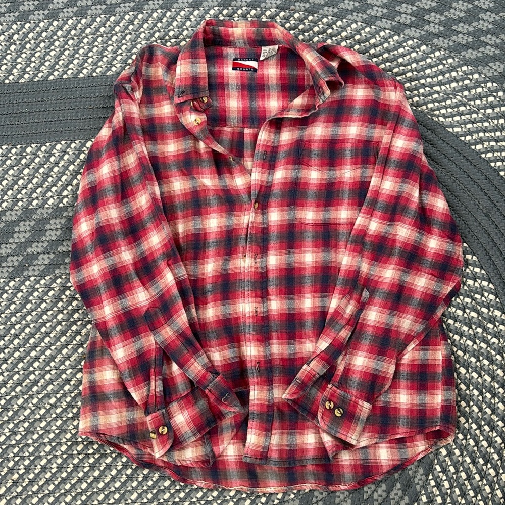Barkat Sport Red, White, and Blue Flannel